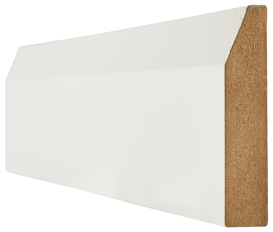 Chamfer White Primed Skirting (4 x 3m pack)
